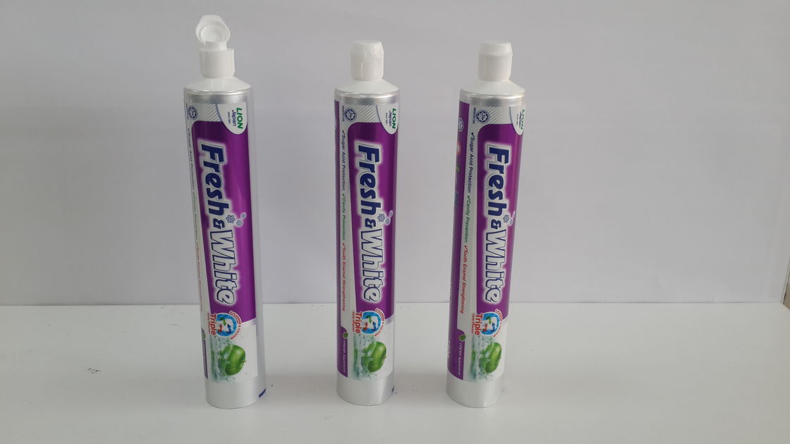 160g de veelvoudige Kleur Gedrukte Plastic de Tandpasta van de Aluminiumfolielaminering Tik van de Verpakkingsschroef op GLB
