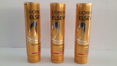 Eco-vriendelijke glanzende cosmetische verpakking AL barrière plastic buis met raam ontwerp chemische weerstand voor haarzak